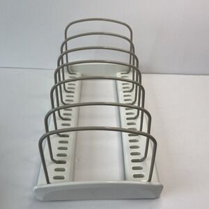 YouCopia Adjustable Pot Lid Organizer Rack Standard White